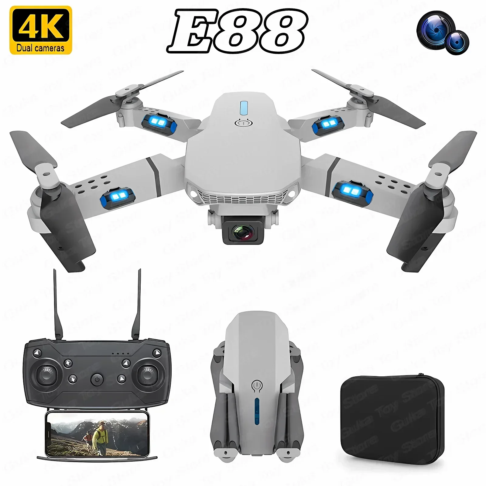 Drone Battery Box - E88 Pro WIFI FPV Drone Wide