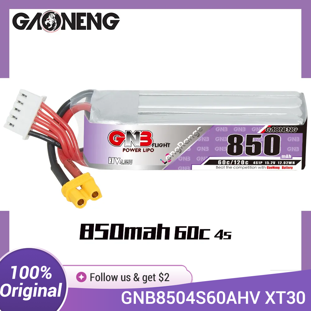 GAONENG GNB LiPo Battery 850mA - Drone Battery 3S recension och pris
