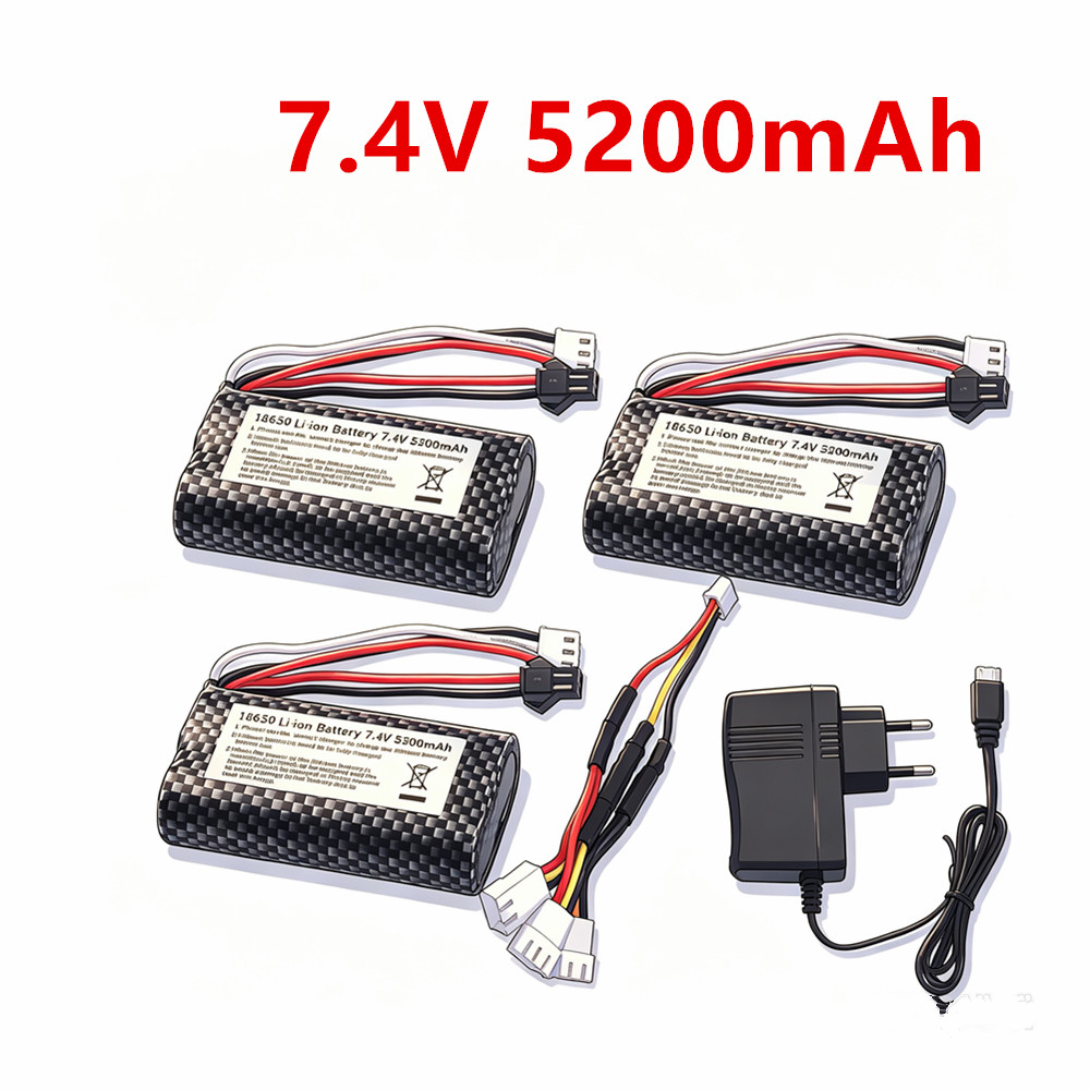 7.4V 5200mAh Li-ion Battery 18 - Drone Battery Li-Ion recension och pris