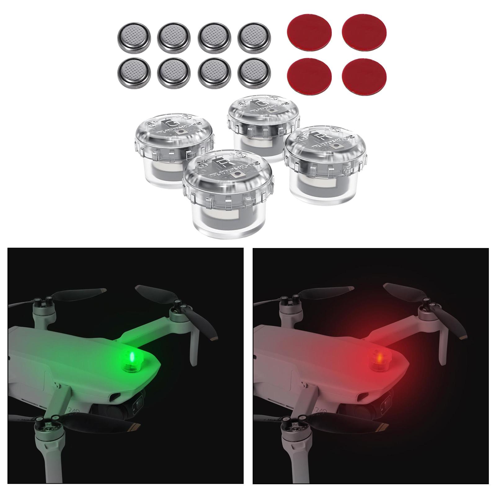 4x LED Night Flight Light Sign - Drone Battery Alarm recension och pris