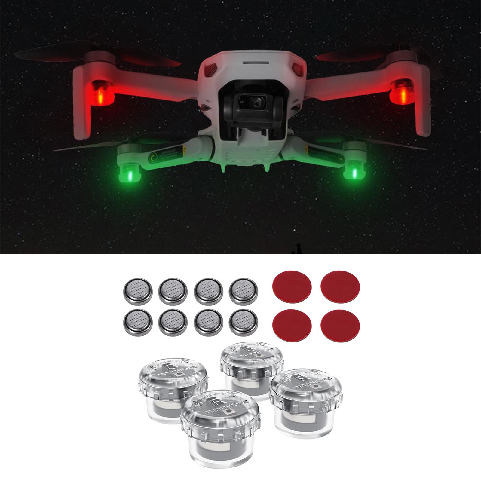 4x LED Night Flight Light Sign - Drone Battery Alarm recension och pris