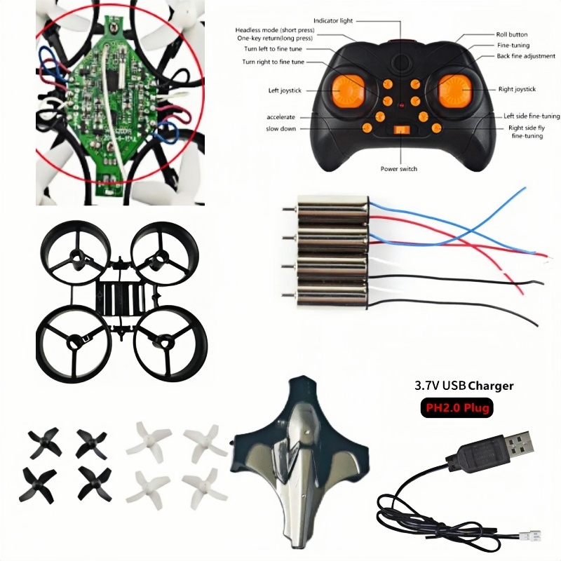 Complete DIY Drone Kit 2.4G 6A - Eachine Drone E010 recension och pris