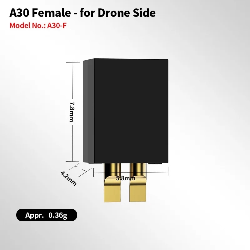 5Pcs GAONENG A30/BT2.0 Female  - Drone Battery Plate recension och pris