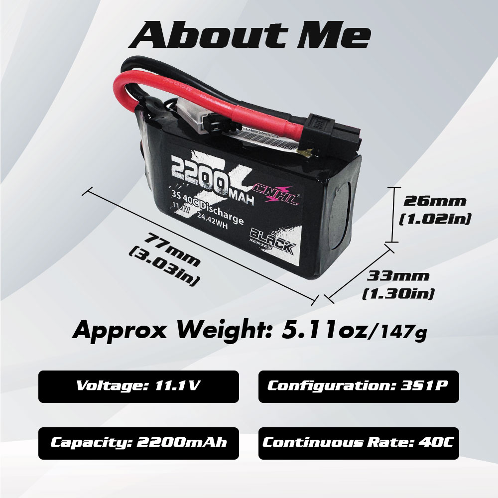 2pcs CNHL 3S Lipo Battery 40C  - Drone Battery 3S recension och pris