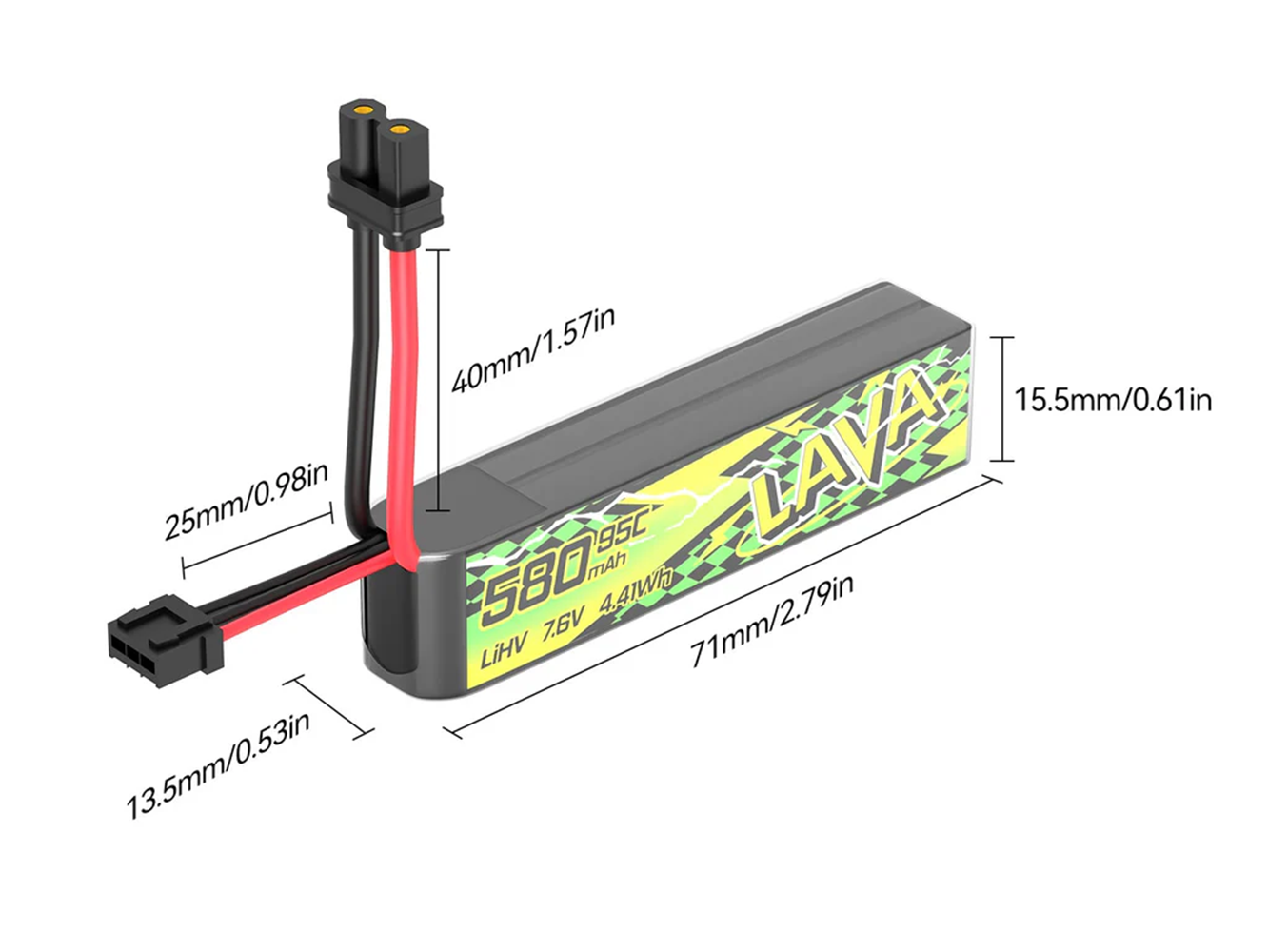 BETAFPV 95C LAVA II 2S Battery - Drone Battery Li-Ion recension och pris