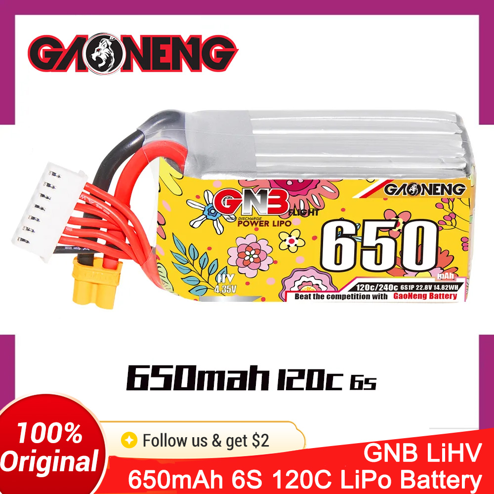 GAONENG 6S 650mAh LiHV 22.8V 1 - Drone Battery Li-Ion recension och pris