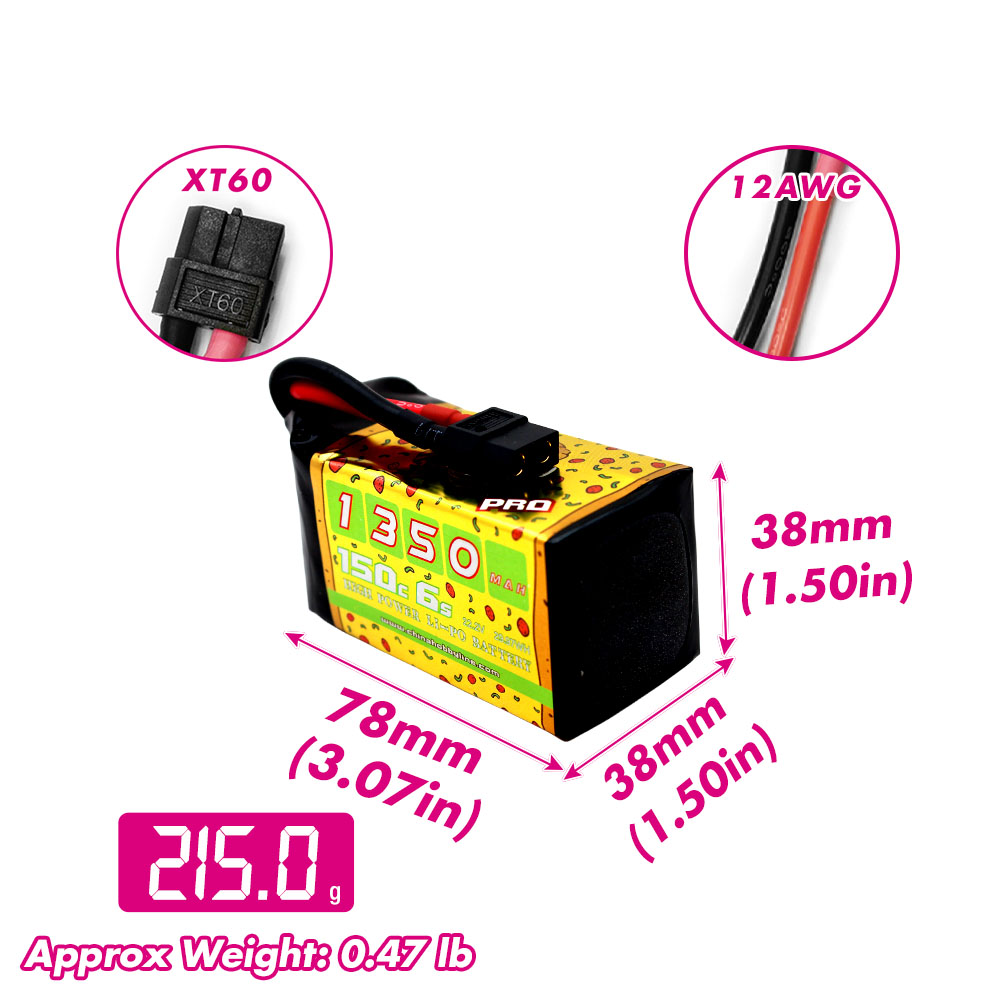 2PCS CNHL 6S 22.2V Lipo Batter - Drone Battery 6S recension och pris