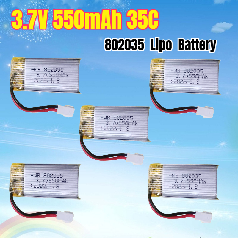 3.7V 550mAh 35C Lipo Battery 8 - Drone Battery Li-Ion recension och pris