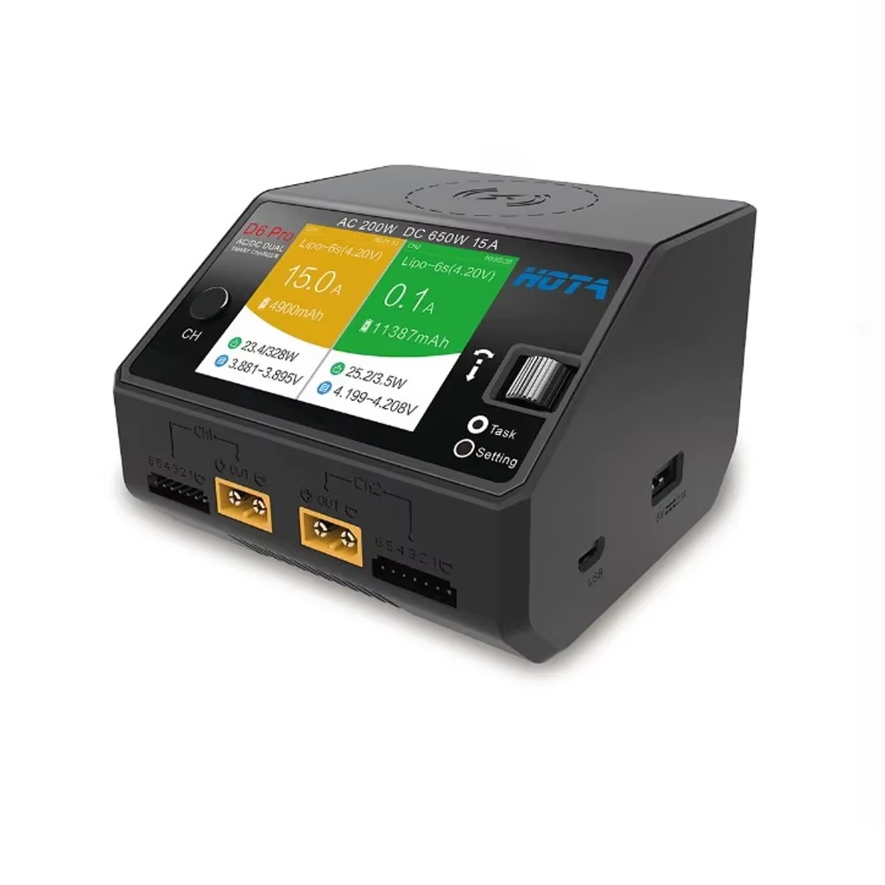 HOTA D6 Pro 200W AC 650W DC Du - Drone Battery Balance Charger recension och pris