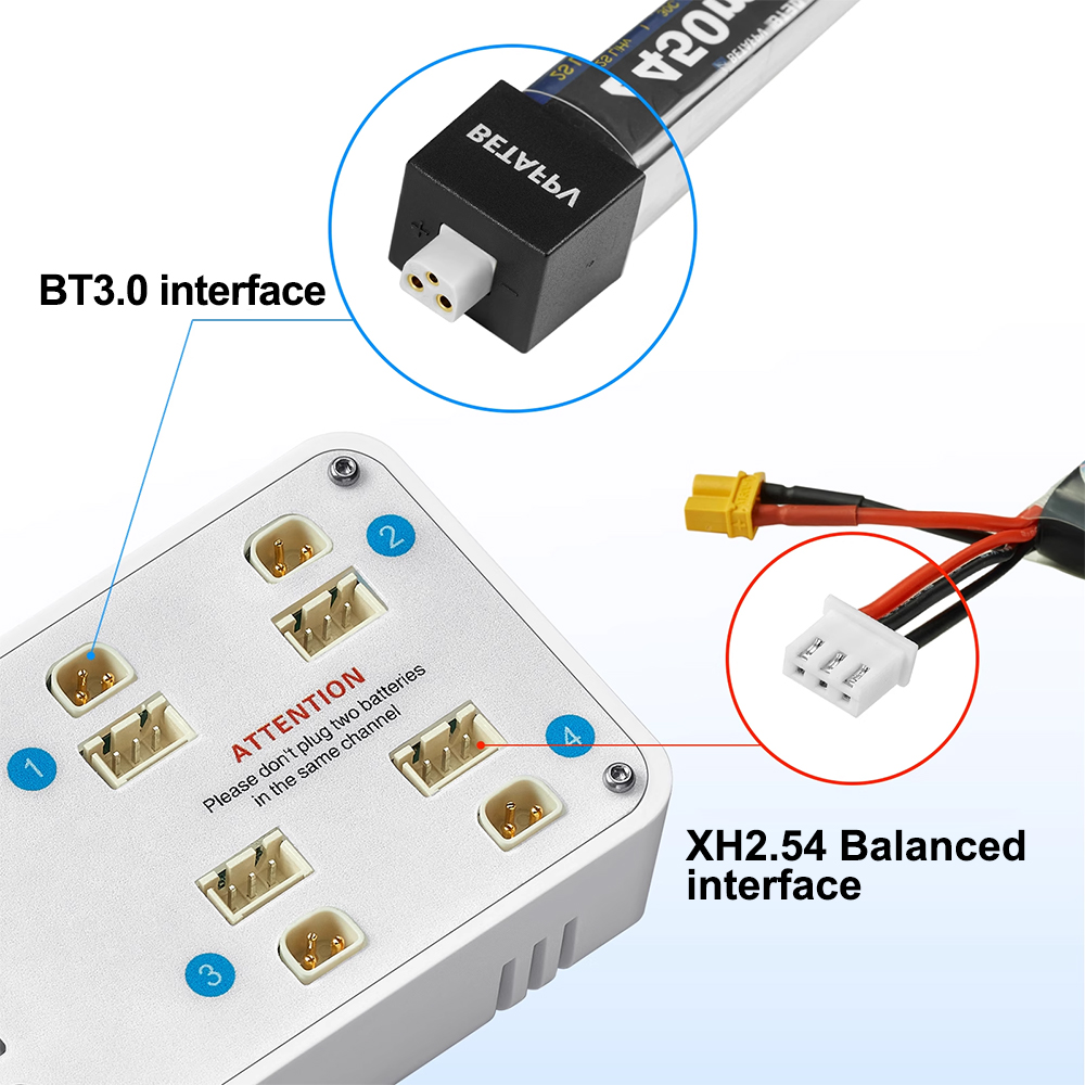 VIFLY Toothstor 4 Channel 2S L - Drone Battery Balance Charger recension och pris
