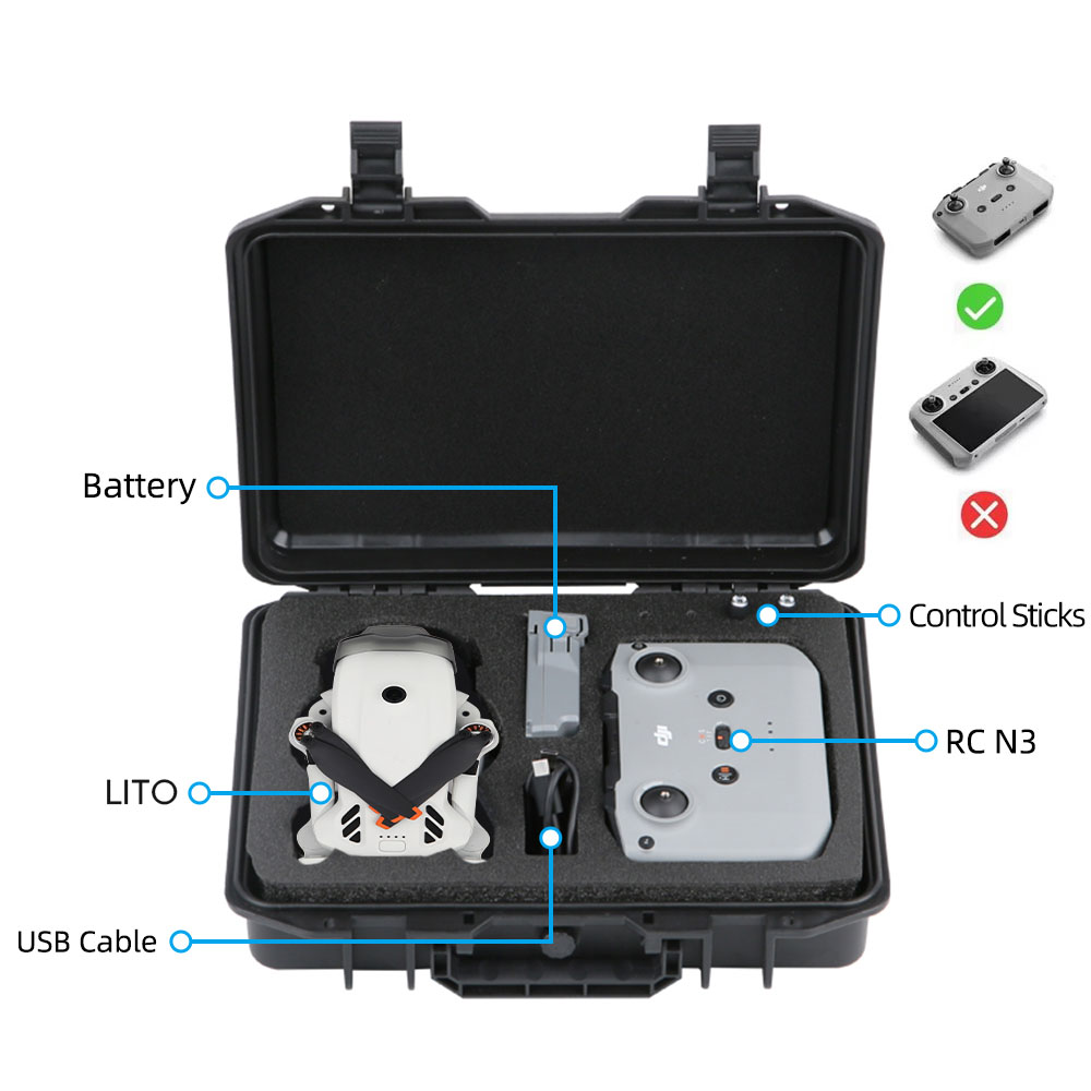 Portable Carrying Case for DJI - Drone Battery Case recension och pris