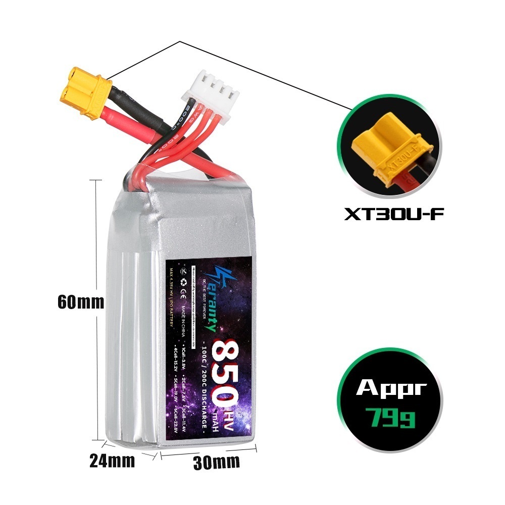 1/2/3PCS TERANTY 3S 11.4V Lipo - Drone Battery 3S recension och pris